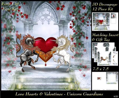 Love Hearts & Valentines - Heart Unicorn Guardians 62 +tag+
