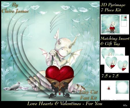Love Hearts & Valentines - Heart for You 67a +tag+