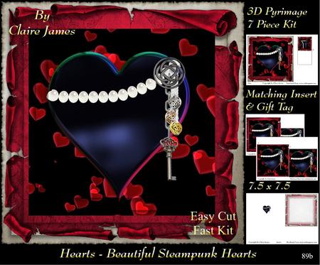 Love Hearts & Valentines - Steampunk Heart 89b +tag+
