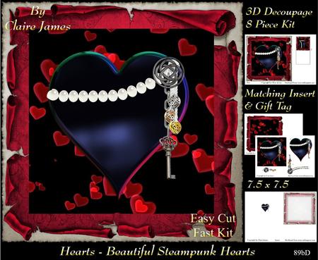 Love Hearts & Valentines - Steampunk Heart 89b +tag+