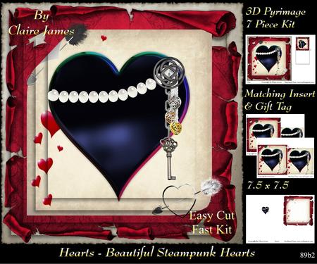 Love Hearts & Valentines - Steampunk Heart 89b2 +tag+