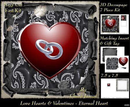 Love Hearts & Valentines - Eternal Heart 89f +tag