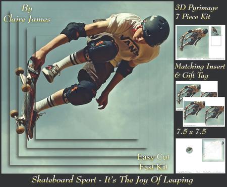 Skateboard Sport - the Joy of Leaping + Insert & Tag