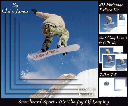 Snowboard Sport - the Joy of Leaping + Insert & Tag