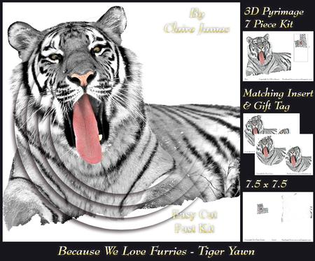 Because We Love Furries - White Tiger + Insert & Tag