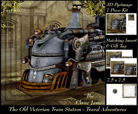 The Old Victorian Train Station 11 - Steampunk Train +tag +