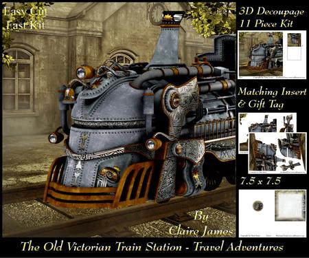 The Old Victorian Train Station 11 - Steampunk Train +tag +