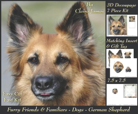 Furry Friends & Familiars - Dogs - German Shepherd 3 + Tag +