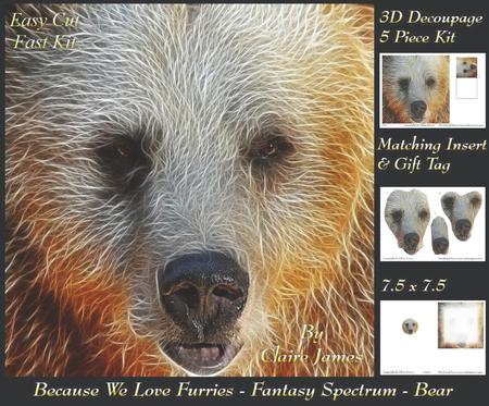 Because We Love Furries - Fantasy Bear + Insert & Tag