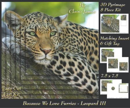 Because We Love Furries - Lounging Leopard 3 + Insert & Tag