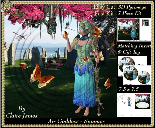 The Air Goddess - Seasons - Summer Pyrimage/Pyramid + Insert & Tag