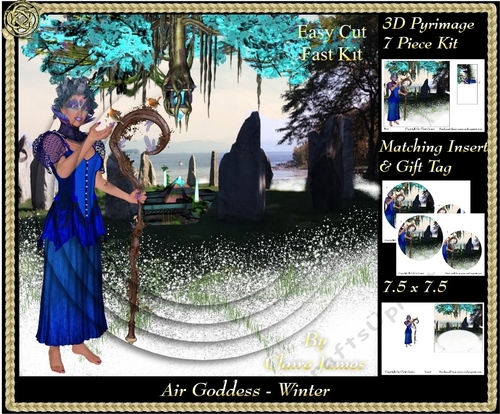 The Air Goddess - Seasons - Winter Pyrimage/Pyramid + Insert & Tag