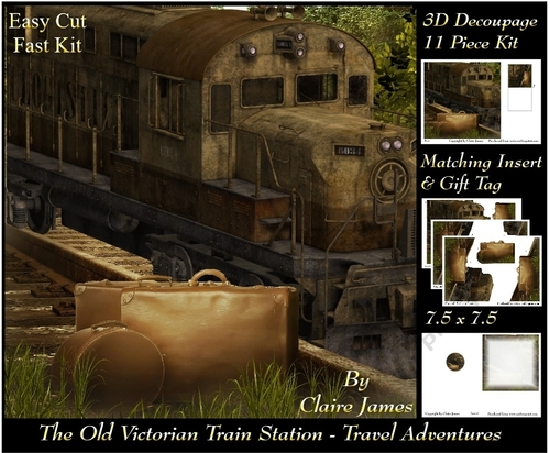 The Old Victorian Train Station 6 - Travel Adventures Insert & Tag