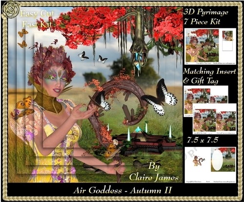 The Air Goddess - Seasons - Autumn (Fall) Pyrimage/Pyramid 2 + Insert & Tag