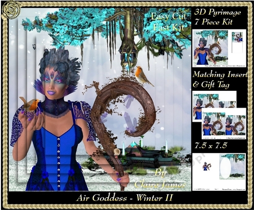 The Air Goddess - Seasons - Winter Pyrimage/Pyramid 2 + Insert & Tag
