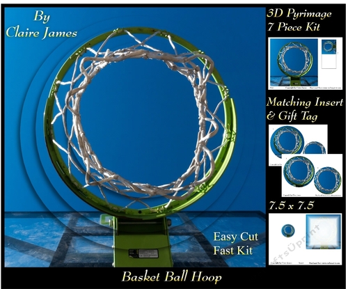 Sport - Basketball Hoop Pyrimage/Pyramid + Insert & Tag