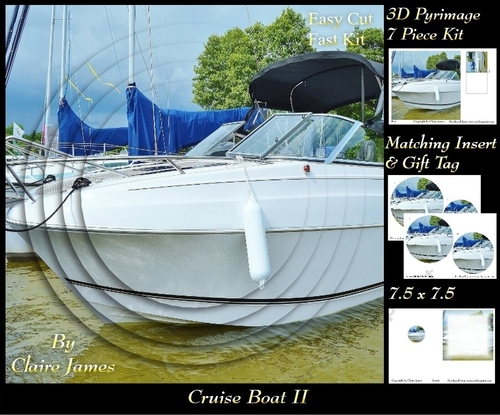 Boats - Cruise Boat Pyrimage/Pyramid + Insert & Tag