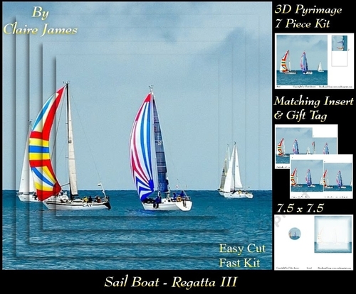 Boats - Sailing - Regatta 3 - Pyrimage/Pyramid + Insert & Tag