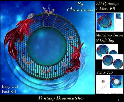 Fantasy Dreamcatcher 1 - Pyrimage/Pyramid + Matching Insert & Tag