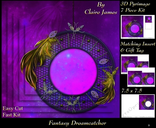Fantasy Dreamcatcher 9 - Pyrimage/Pyramid + Matching Insert & Tag