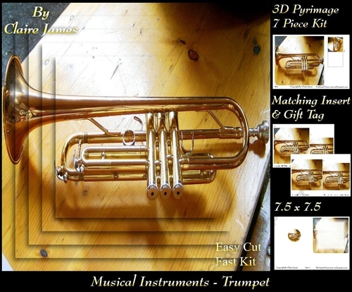 Musical Instruments - Trumpet - Pyrimage/Pyramid + Insert & Tag