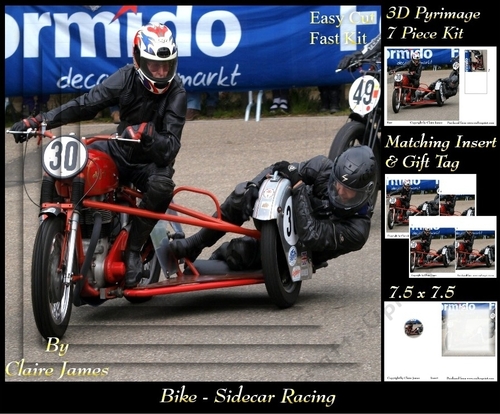 Sport - Bike Sidecar Racing - Pyrimage/Pyramid + Insert & Tag