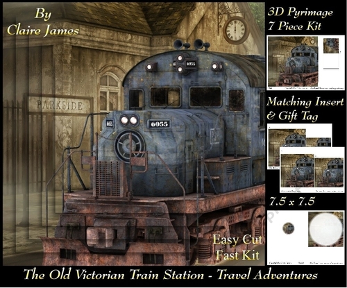 The Old Victorian Train Station 21 - Travel Adventures - Pyrimage/ pyramid + Insert & Tag
