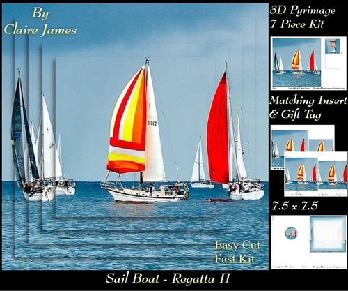 Boats - Sailing - Regatta 2 - Pyrimage/Pyramid + Insert & Tag