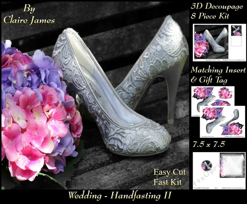 Tying The Knot 2 - Weddings & Handfastings - 3D Decoupage + Matching Insert & Tag 