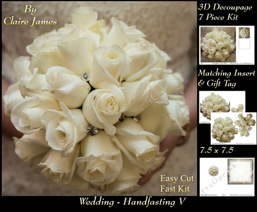 Tying The Knot 5 - Weddings & Handfastings - 3D Decoupage + Matching Insert & Tag 