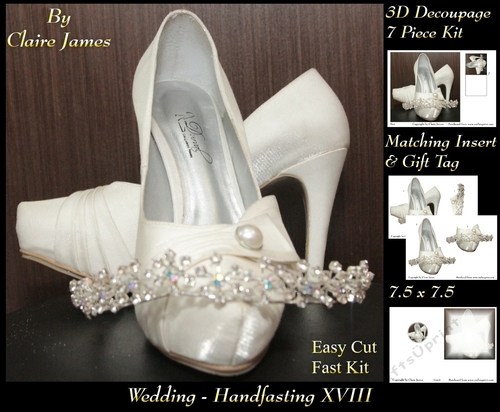 Tying The Knot 18 - Weddings & Handfastings - 3D Decoupage + Matching Insert & Tag 
