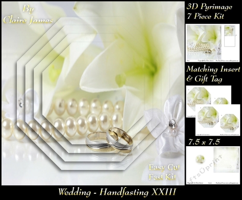 Tying The Knot 23 - Weddings & Handfastings - Pyrimage/pyramid + Matching Insert & Tag 