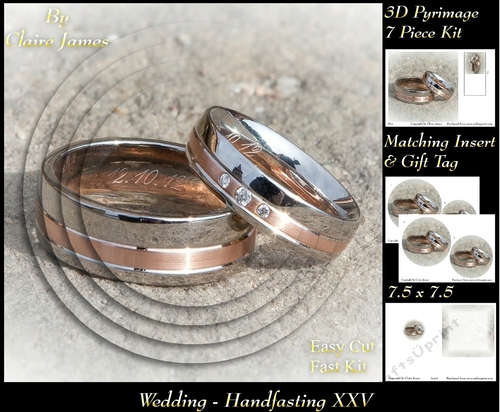 Tying The Knot 25- Weddings & Handfastings - Pyrimage/pyramid + Matching Insert & Tag 