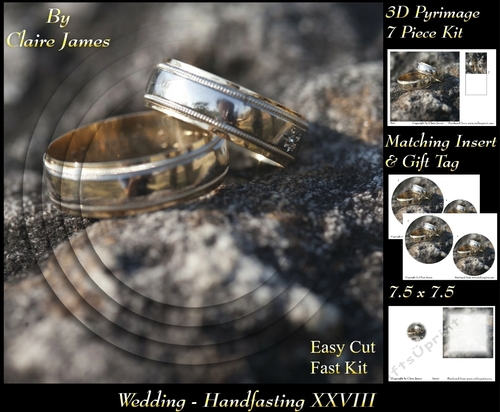 Tying The Knot 28 - Weddings & Handfastings - Pyrimage/pyramid + Matching Insert & Tag 