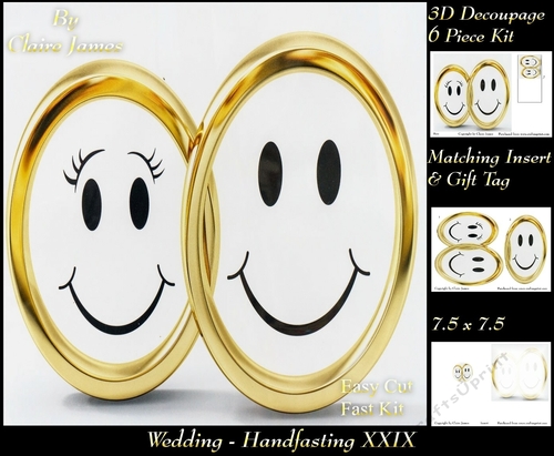 Tying The Knot 29 - Weddings & Handfastings - 3D Decoupage + Matching Insert & Tag 