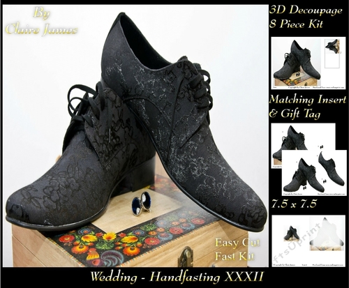 Tying The Knot 32 - Weddings & Handfastings - 3D Decoupage + Matching Insert & Tag 