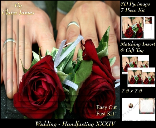 Tying The Knot 34 - Weddings & Handfastings - Pyrimage/pyramid + Matching Insert & Tag 