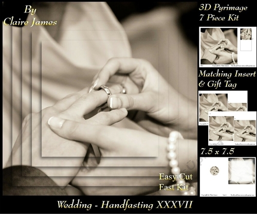Tying The Knot 37 - Weddings & Handfastings - Pyrimage/pyramid + Matching Insert & Tag 