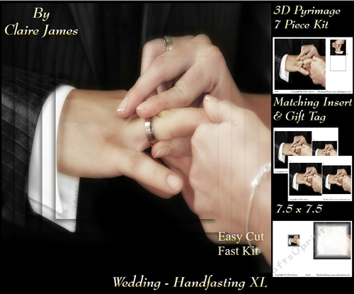 Tying The Knot 40 - Weddings & Handfastings - Pyrimage/pyramid + Matching Insert & Tag 