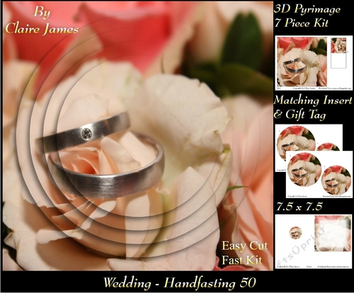 Tying The Knot 50 - Weddings & Handfastings - Pyrimage/pyramid + Matching Insert & Tag 