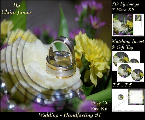 Tying The Knot 51 - Weddings & Handfastings - Pyrimage/pyramid + Matching Insert & Tag 