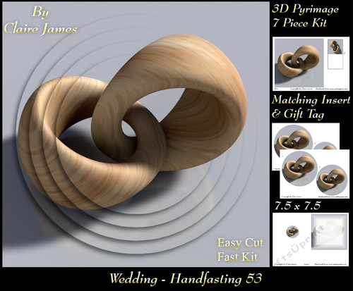 Tying The Knot 53 - Weddings & Handfastings - Pyrimage/pyramid + Matching Insert & Tag 