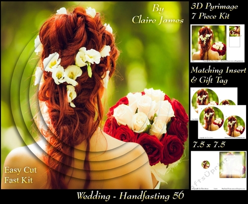 Tying The Knot 56 - Weddings & Handfastings - Pyrimage/pyramid + Matching Insert & Tag 
