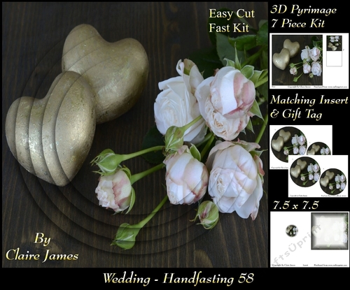 Tying The Knot 58 - Weddings & Handfastings - Pyrimage/pyramid + Matching Insert & Tag 