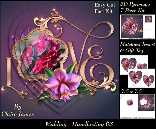 Tying The Knot 63 - Weddings & Handfastings - Pyrimage/pyramid + Matching Insert & Tag 