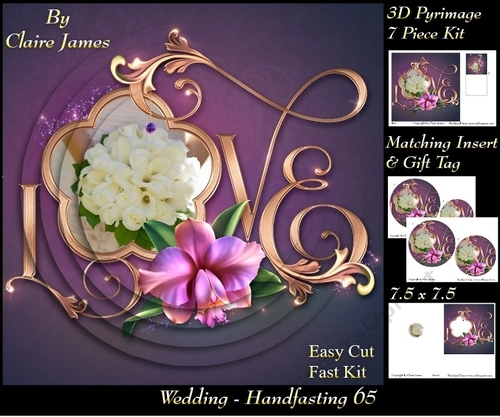 Tying The Knot 65 - Weddings & Handfastings - Pyrimage/pyramid + Matching Insert & Tag 