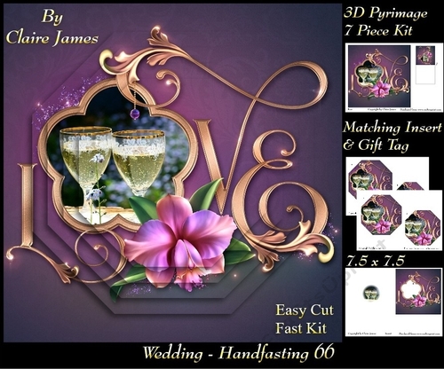 Tying The Knot 66 - Weddings & Handfastings - Pyrimage/pyramid + Matching Insert & Tag 