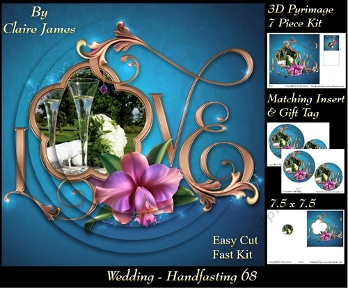 Tying The Knot 68 - Weddings & Handfastings - Pyrimage/pyramid + Matching Insert & Tag 