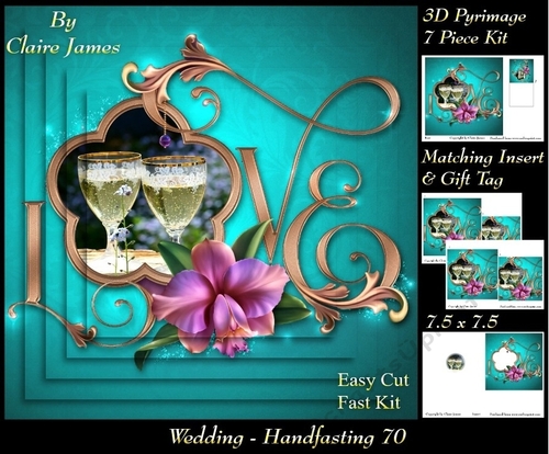 Tying The Knot 70 - Weddings & Handfastings - Pyrimage/pyramid + Matching Insert & Tag 