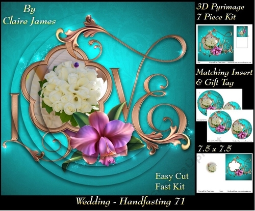 Tying The Knot 71 - Weddings & Handfastings - Pyrimage/pyramid + Matching Insert & Tag 